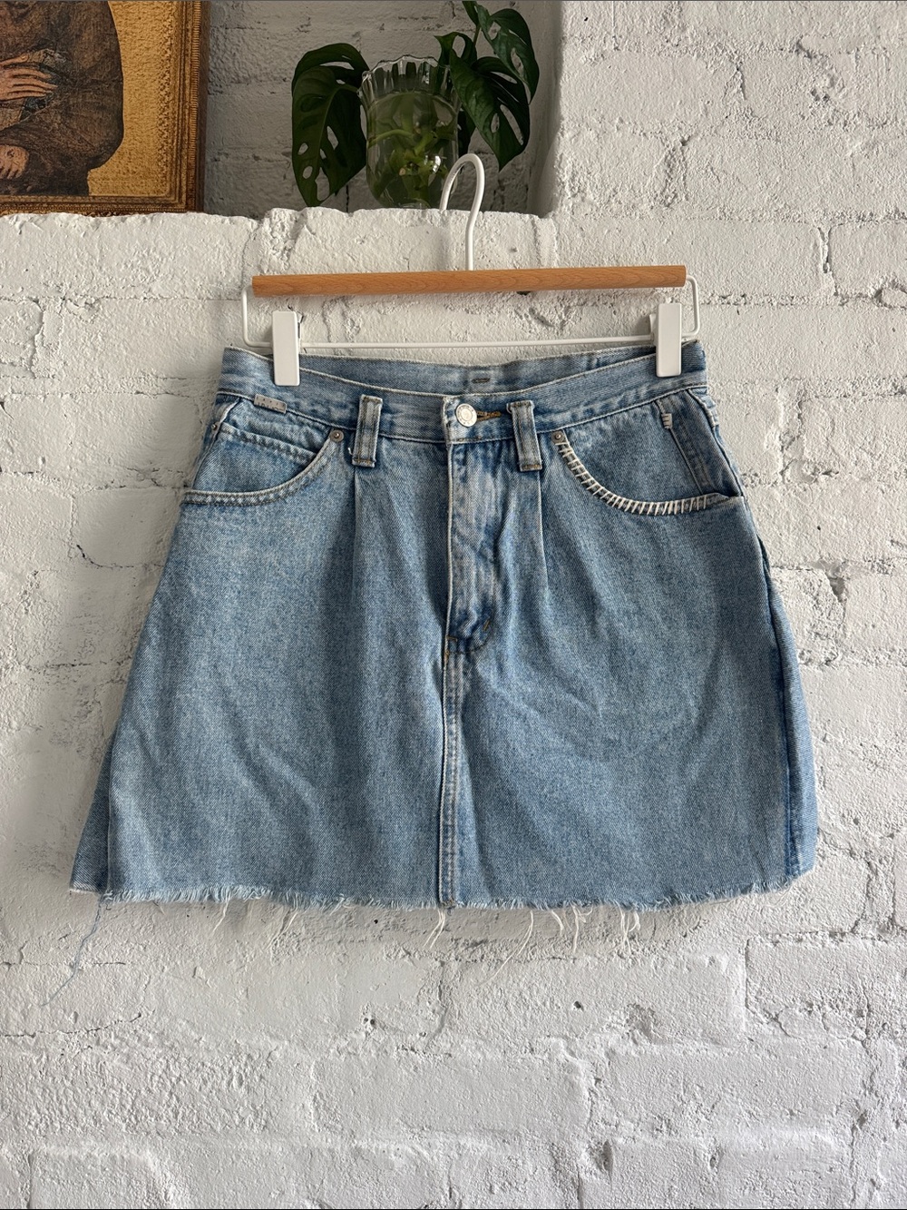 Vintage Esprit Jeans Denim Mini Skirt, size 26